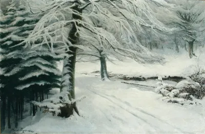 A Danish winter landscape.