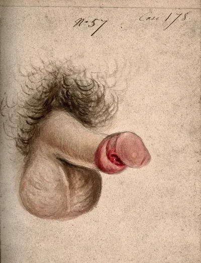A diseased penis