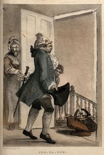 A doctor exacting payment for a house-call from a disgruntled patient