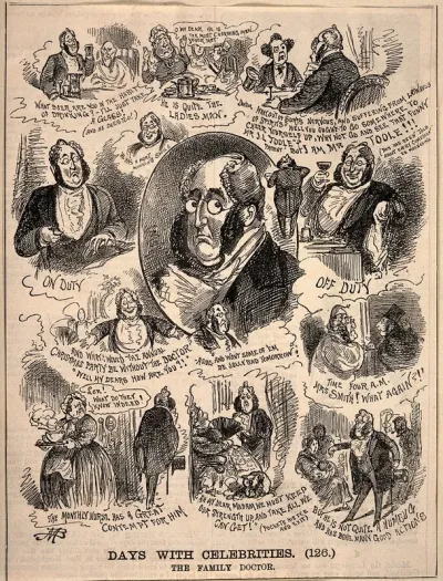 A dozen scenes presenting the manifold aspects of a family doctor's personality