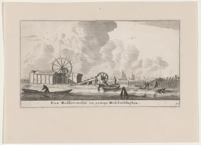 A Dredger and Mudhoppers