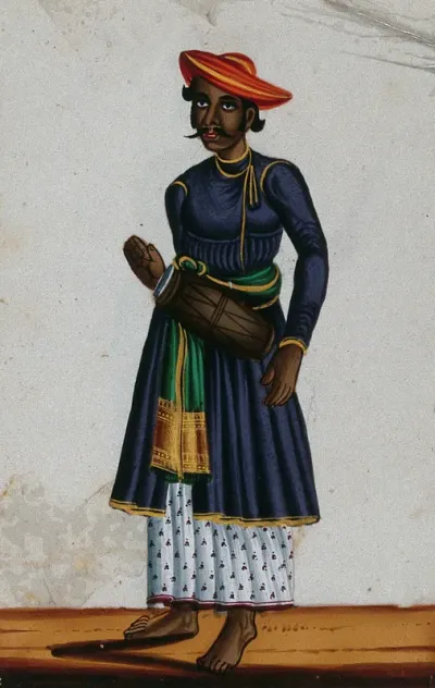 A drummer of Moorish descent (?)