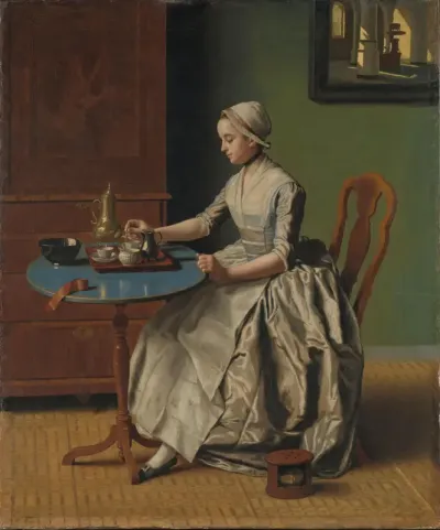 A Dutch Girl at Breakfast