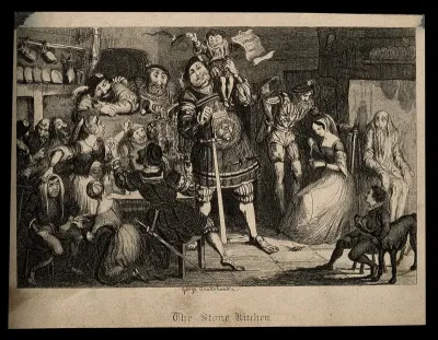 A dwarf on the shoulders of a giant, in a rowdy inn