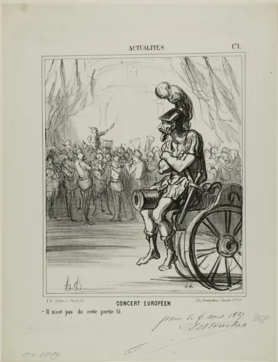A European Concert. Not allowed to participate in this part, plate 171 from Actualités