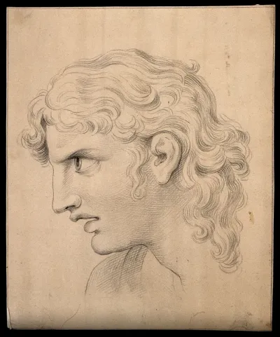 A face expressing ardent attention