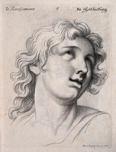 A face expressing rapture