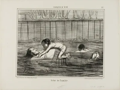 A Family Scene, plate 37 from Croquis D'été