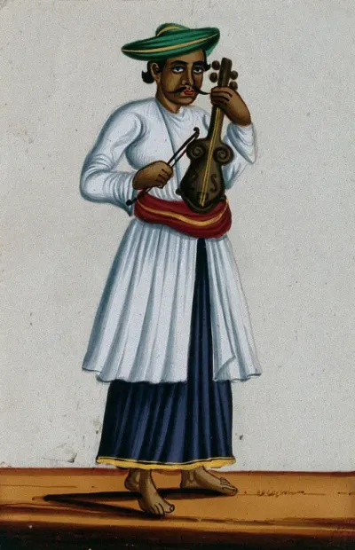 A fiddler of Moorish descent (?)