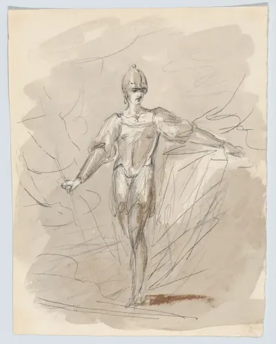 A figure in armor