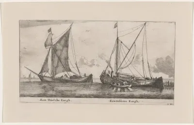 A Friesland Ketch and a Gelderse Ketch