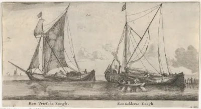 A Friesland Ketch and a Gelderse Keth, from "Various Ships and Views of Amsterdam, part II"