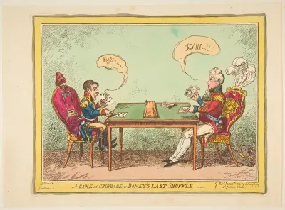 A Game of Cribbage or Boney's Last Shuffle