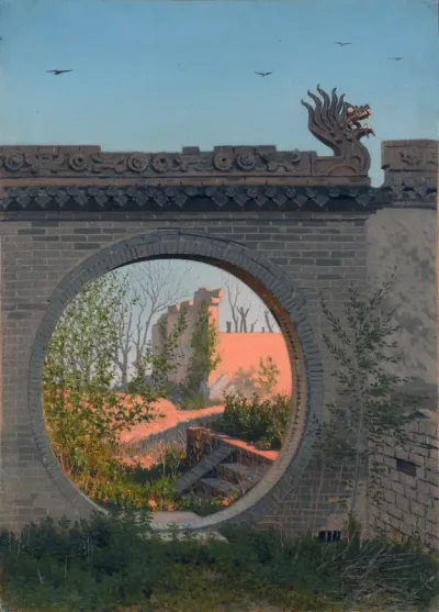 A Garden gate in Chuguchak