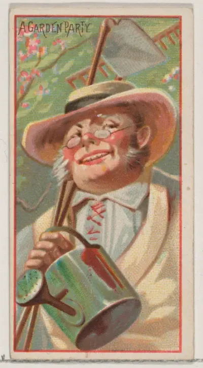 A Garden Party, from the Jokes series (N87) for Duke brand cigarettes