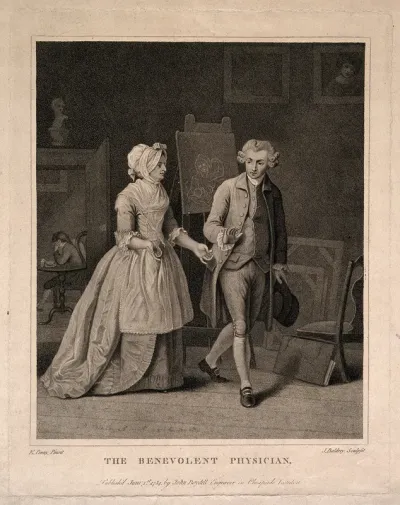 A generous physician refusing payment from a sick patient's wife