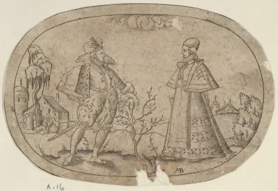 A Gentleman and a Lady, from "Das Bossenbüchlein"