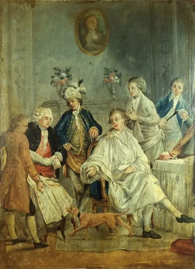 A gentleman's toilet ("La petite toilette")
