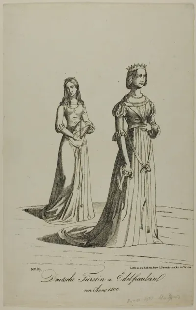 A German Princess and a Young Noblewoman of the Year 1500