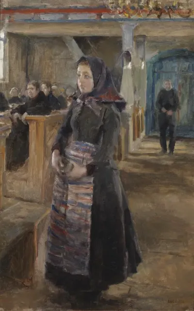 A Girl in the Old Church of Keuruu