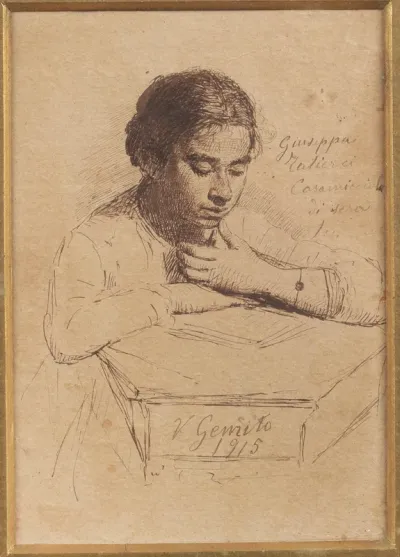 A girl reading a letter