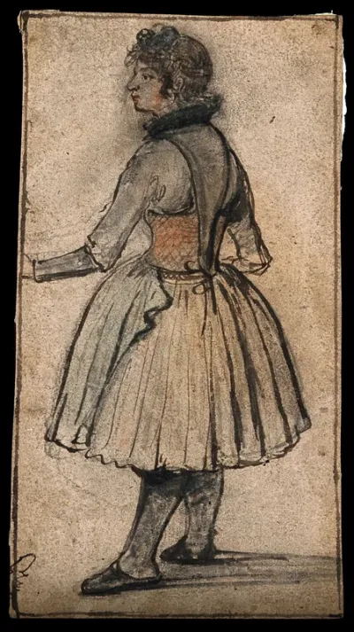 A girl standing