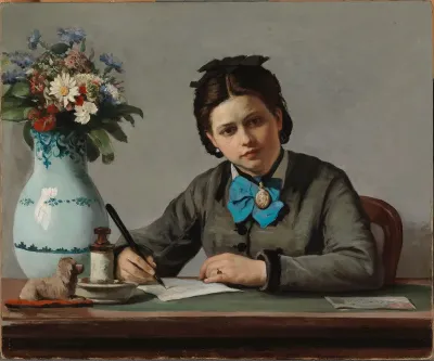 A Girl Writing