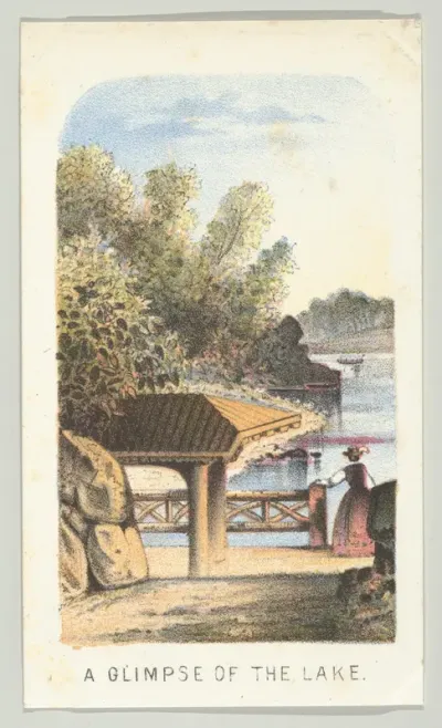 A Glimpse of the Lake, from the series, Views in Central Park, New York, Part 2