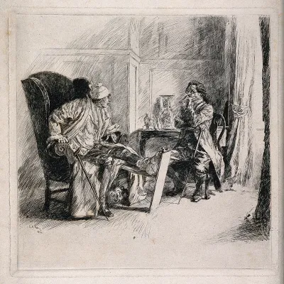 A gouty patient consulting his physician