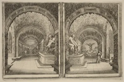 A Grotto Seen from Two Different View Points