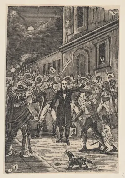 A group of men with weapons issuing a cry for independence