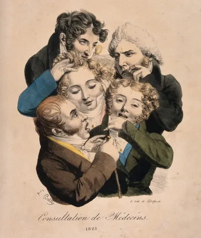 A group of young, fashionable doctors