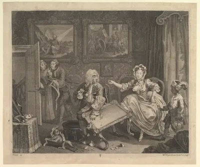 A Harlot's Progress, Plate 2