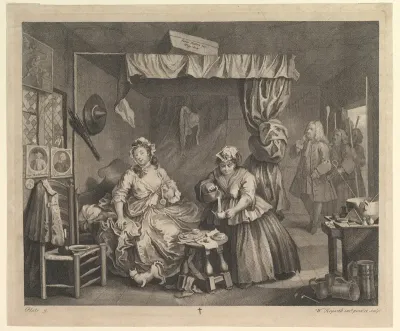 A Harlot's Progress, Plate 3