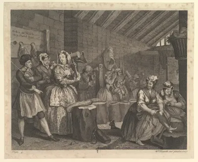 A Harlot's Progress, Plate 4