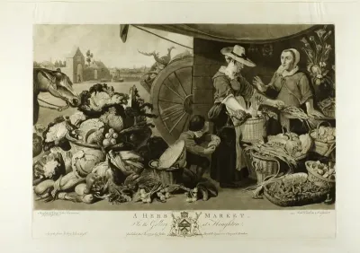 A Herb Market, from The Houghton Gallery