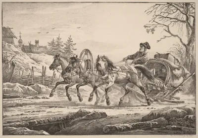 A Hired Coachman in Winter