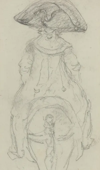 A Horseman Wearing a Grande Cockade [verso]