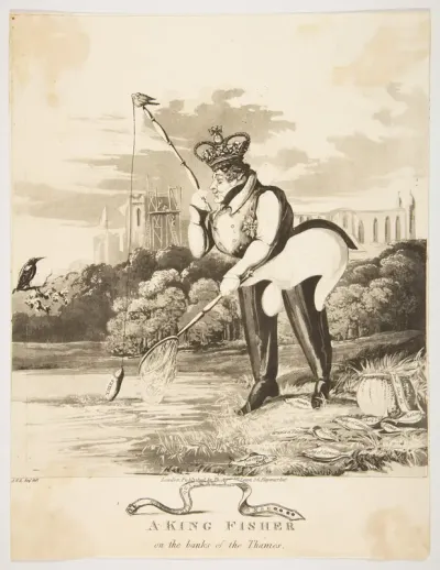 A King Fisher on the Banks of the Thames