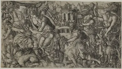 A King Receiving a Present