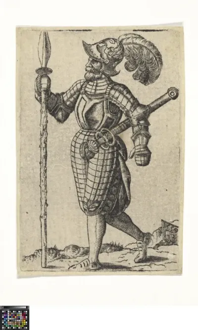 A knight with a lance