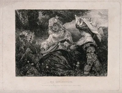 A lady listens to music played by her favourite page boy
