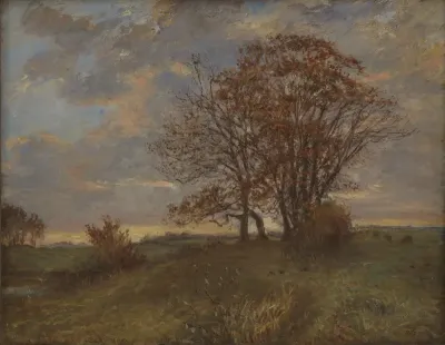 A Landscape near Borup, Zealand. Evening