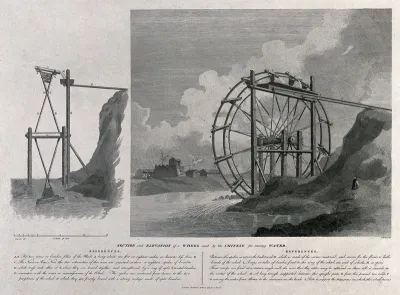 A large waterwheel