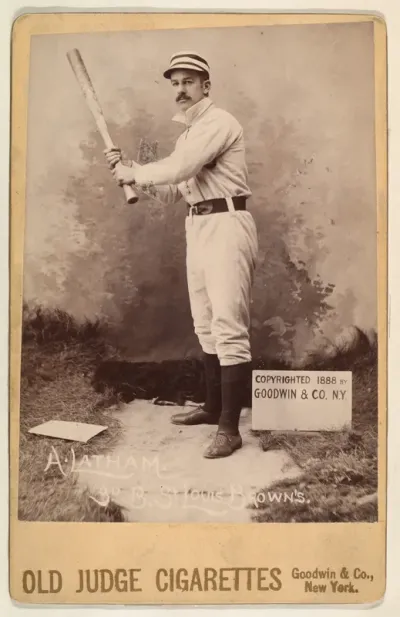 A. Latham, 3rd Base, St. Louis Browns, from the series Old Judge Cigarettes
