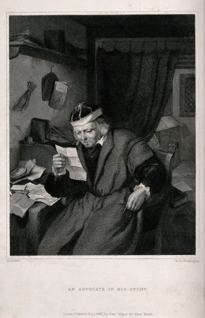 A lawyer in his study