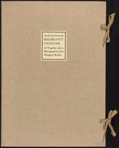 A Leaf from the Kelmscott Chaucer
