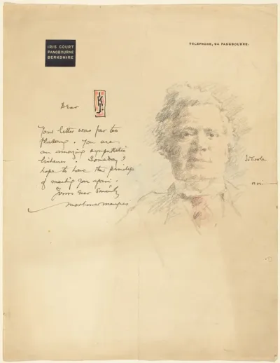 A Letter From Iris Court with a Portrait of John L. Toole