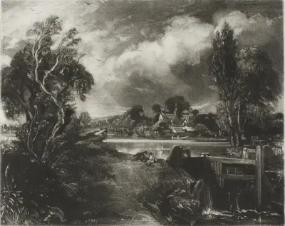 A Lock on the Stour, Suffolk