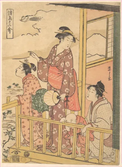 A Long-Tailed Fowl (Onagadori), from the series Twelve Assorted Birds (Shochō jūnikin)